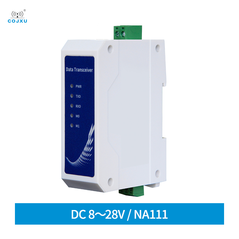 RS485 To RJ45 Ethernet Serial Sever Rail สไตล์อุตสาหกรรมมาตรฐาน DC8 ~ 28V ระยะทาง200M DataTransmission Transceiver NA111