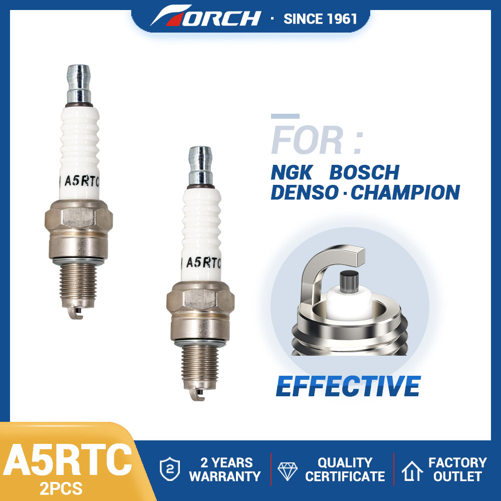 2PCS เทียนเปลี่ยนสําหรับ 6535/CR5HSB Denso U16FSR-UB HONDA 98056-55777 Spark Plug ไฟฉาย A5RTC สําหรับ Honda GX31 GX100 GXH50