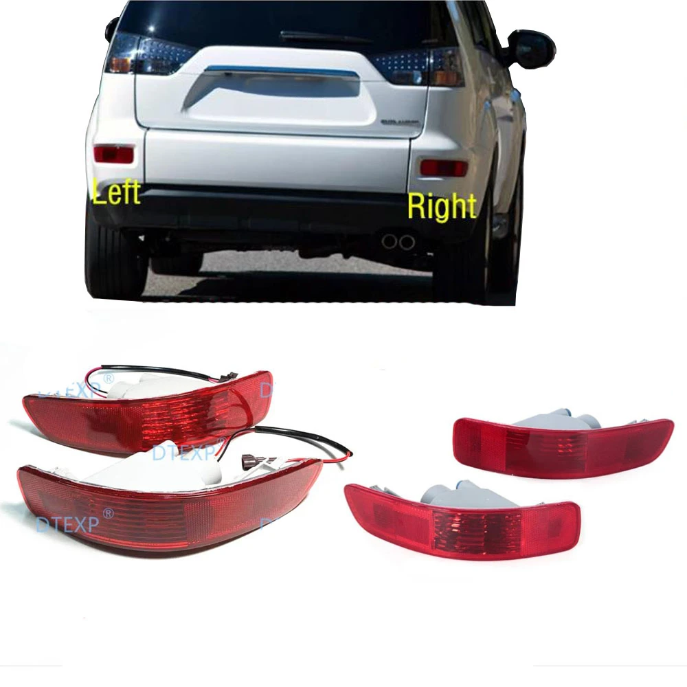 1 Pieza de Lámpara Trasera para Parachoques con o sin Luz para Airtrek CW 2007-2012, Lámpara Trasera para Outlander EX 8337A015, Luces Traseras GDDT