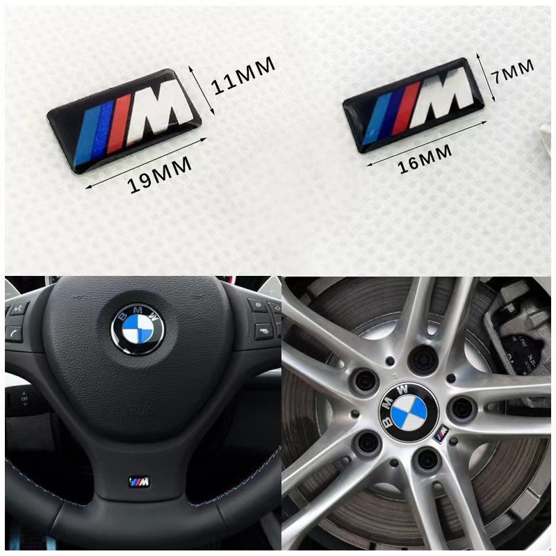 Car Sticker Steering Wheel Hub Decals For Mini For BMW M Performance E36 E60 E90 X2 X1 X3 X5 E46 E39 E70 M3 M5 M6 G20 G30 E93 Z3