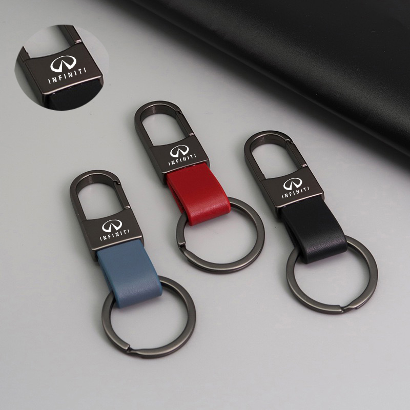 Per INFINITI Q50 FX35 G37 G35 QX70 FX45 EX35 Q30 Q70L QX50 QX30 QX60 QX80 Auto di alta qualità Accessori Portachiavi in pelle