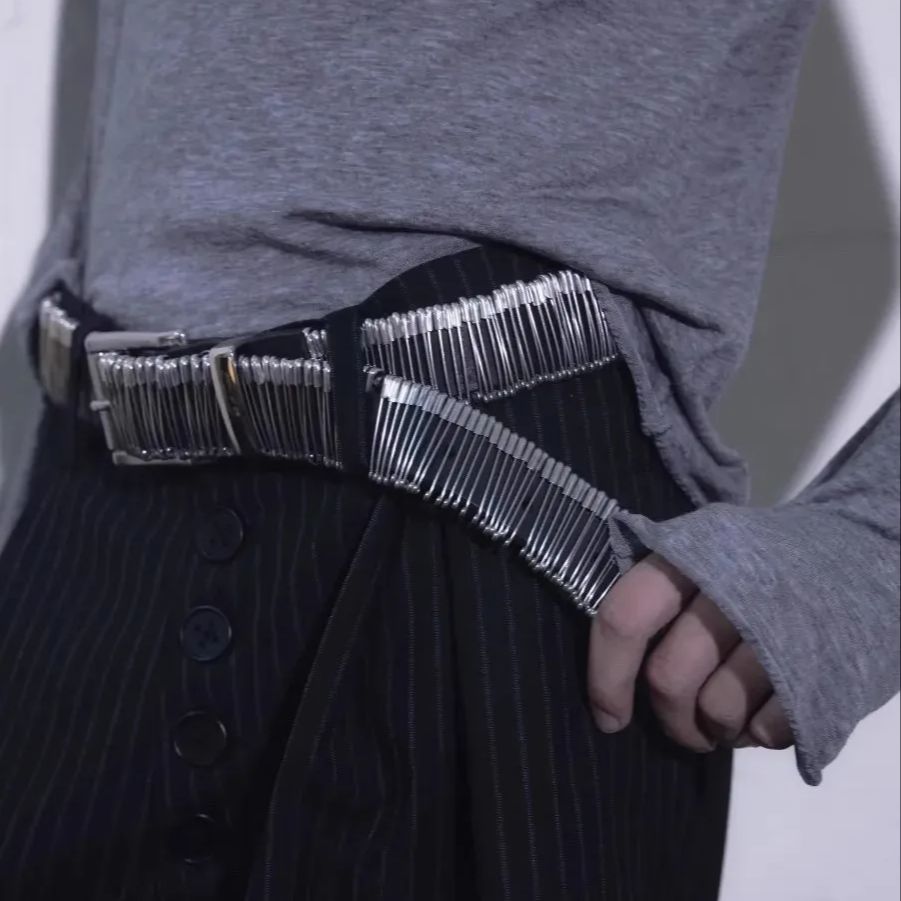 Corsé de cuero genuino con alfileres de Metal Vintage para hombre y mujer, faja para mujer, abrigo, pretina, decoración de vestido, cinturón ancho J1526