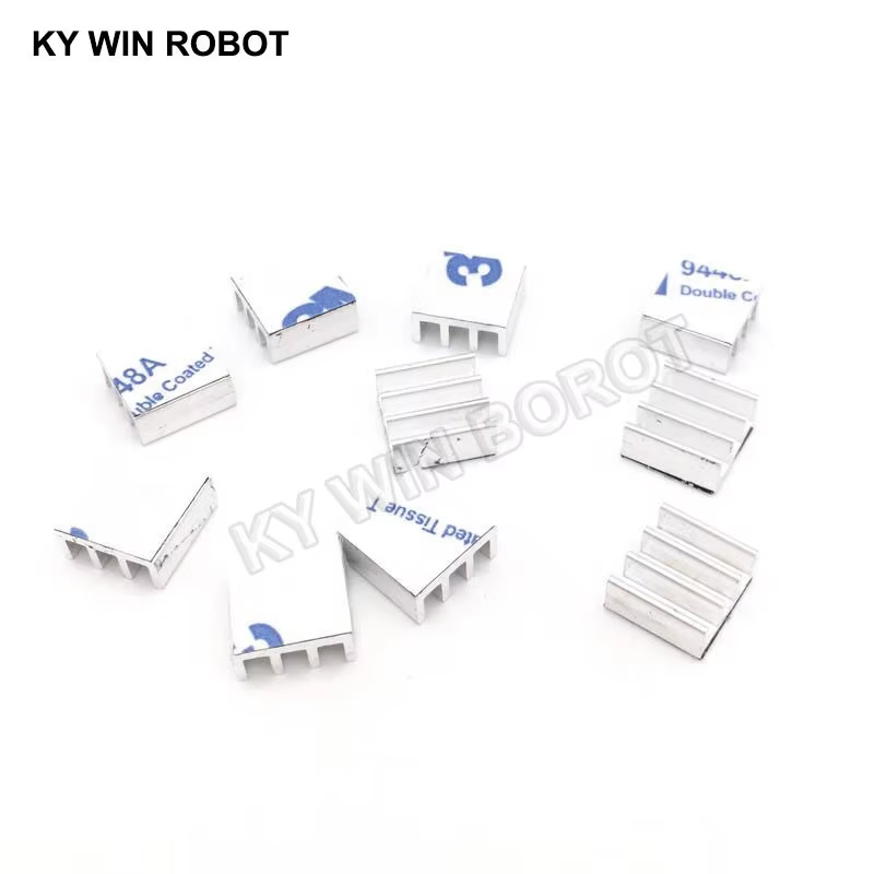 10 pçs computador cooler radiador de alumínio dissipador de calor para chip eletrônico dissipação de calor almofadas de resfriamento 11*11*5mm