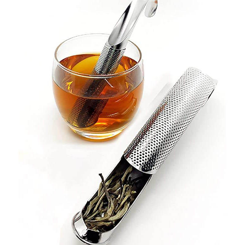 Penyaring teh Stainless Steel, penyaring untuk penyaring bumbu, Set upacara penyaring teh, peralatan minum teh