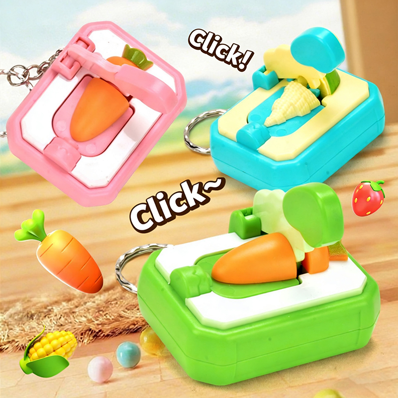 DIY Keychain Carrot-cutting Creative Mini Cutting Fun Stress-relieving Toy Interesting Toy Gift
