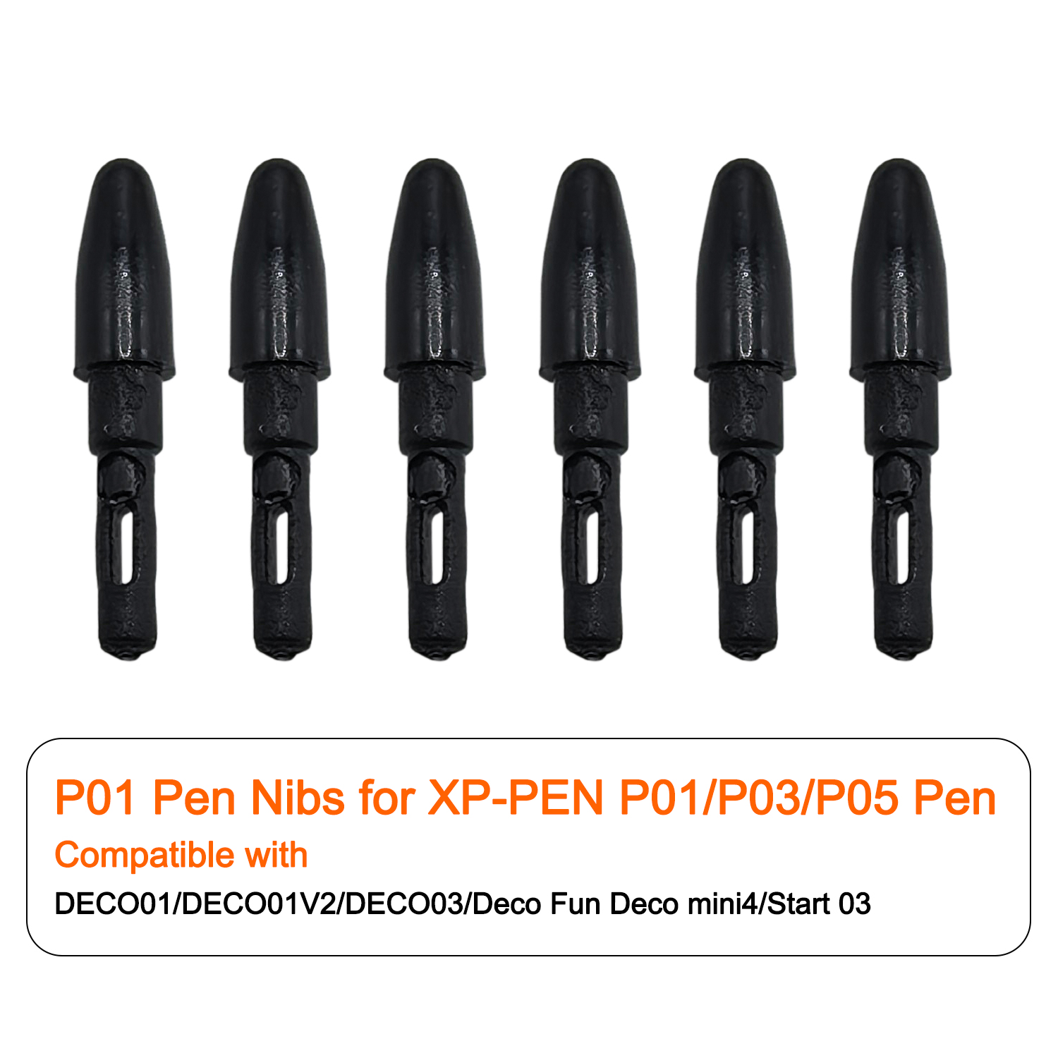 Plumes de stylo de remplacement pour stylet XP PEN P01/P03/P05 DECO01V2/ ​ Déco mini4/StarG640/ ​ Tablette de dessin Artist 15.6/Artist 13.3