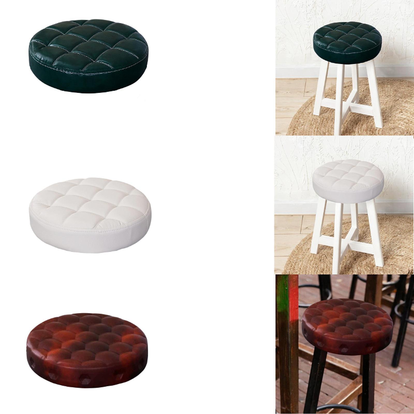 Almofada redonda para assento de bar, diâmetro superior de 33 cm, peças de reposição resistentes para casa, barbeiro, sala de jantar, café, bar, salão de beleza