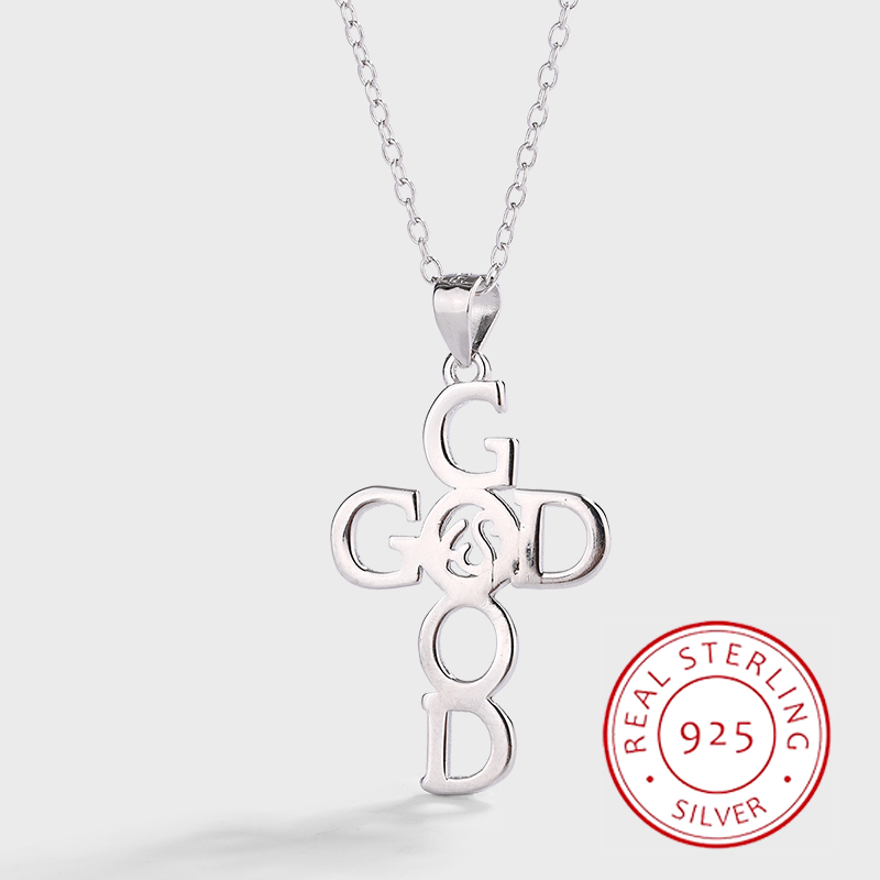 Moda classica genuina S925 argento lettere inglesi personalità creativa collana temperamento Versatile catena clavicola