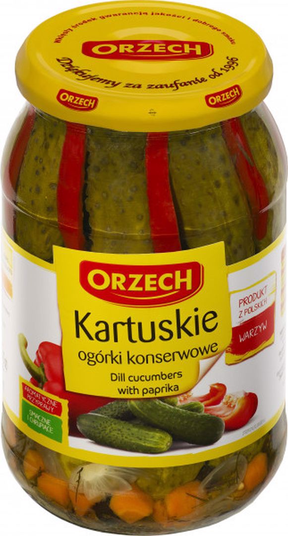 Orzech ogórek konserwowy Kartuskie 900g