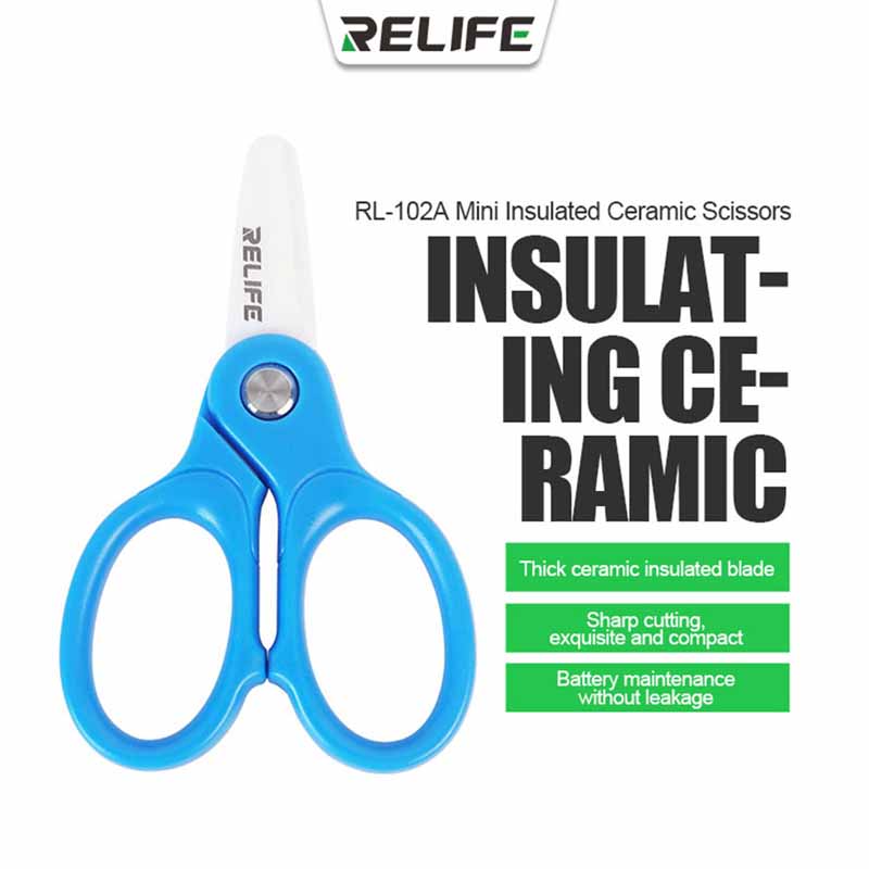 Relife RL-102A мини изолированные керамические ножницы, непроводные, устойчивые к высоким температурам для технического обслуживания
