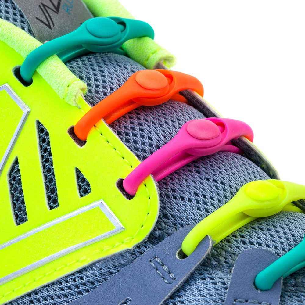 12 Uds. Cordones elásticos de silicona sin cordones para zapatos, cordones elásticos, Zapatillas para adultos y niños, cordones perezosos para zapatos, Zapatillas de goma