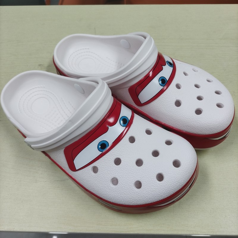 Mcqueens Pixar zapatillas impermeables sólidas de dibujos animados sandalias de exterior Casual transpirable tobillo-envoltura Eva zapatos para adultos regalo