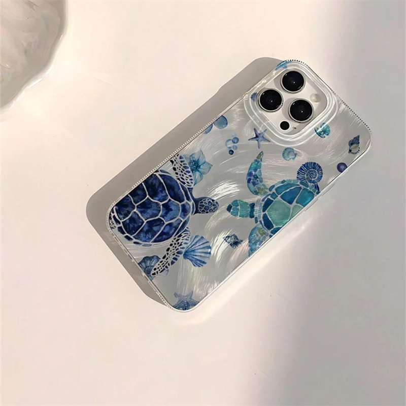 Summer Cool Turtle Pattern Phone Case for Samsung Galaxy A73 A72 A55 A54 A53 A52 A34 A33 A32 A23 A14 A13 4G 5G Back Cover