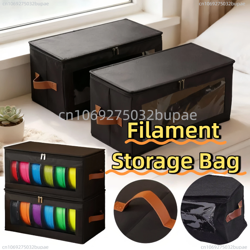 Filament Storage Bag - 3D Printer Filament Storage Containers, 3D Printing Accessories Holder Rack for Home, Office Workshop