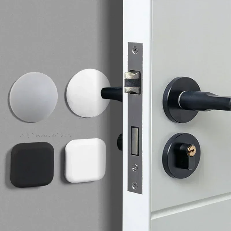 Tope de puerta de silicona autoadhesivo nórdico para protección de pared, amortiguador protector para el hogar