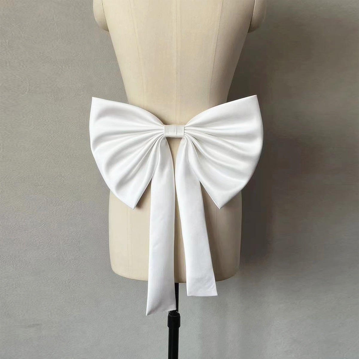 Lazo de satén desmontable para novia, accesorios de vestido de novia para mujer, lazo de novia
