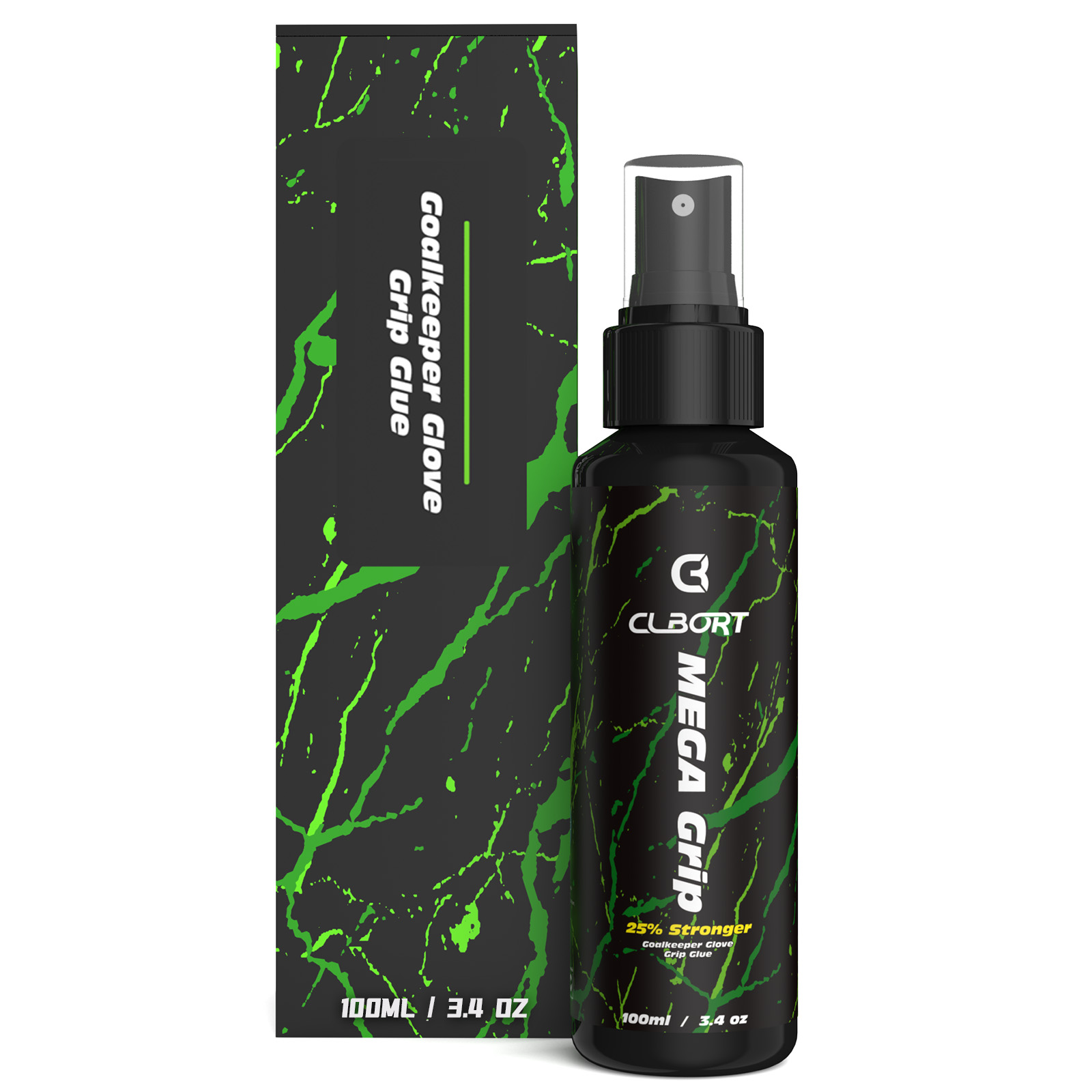 Clbort Spray do uchwytów do rękawic bramkarskich, certyfikowany przez MSDS klej do rękawic bramkarskich, 100 ml