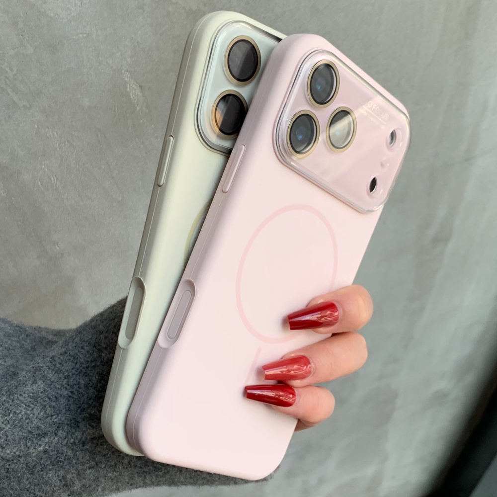 Capa de Silicone Líquido Fosco para Magsafe para iPhone 17 Air 16 15 Pro Max 17ProMax, Capa Magnética para Carregamento Sem Fio