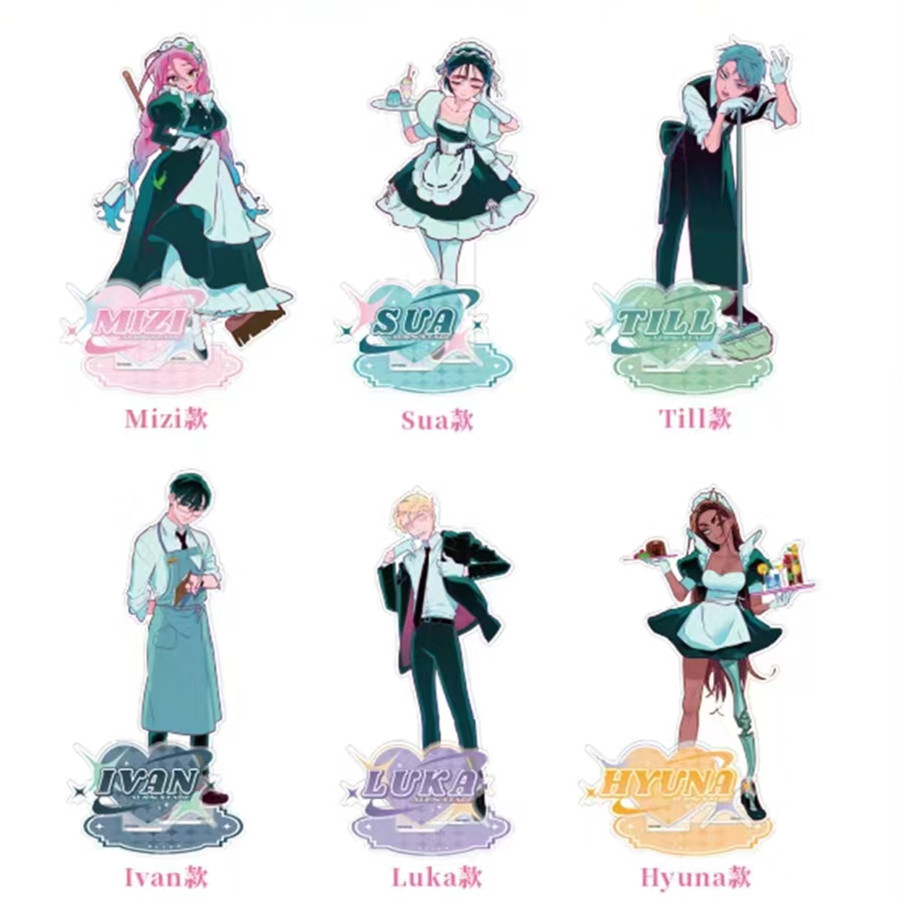 ALIEN STAGE Anime soporte acrílico Sua Maid Figuur figura periférica de acción modelos para niños juguete ornamento accesorios adornos de escritorio