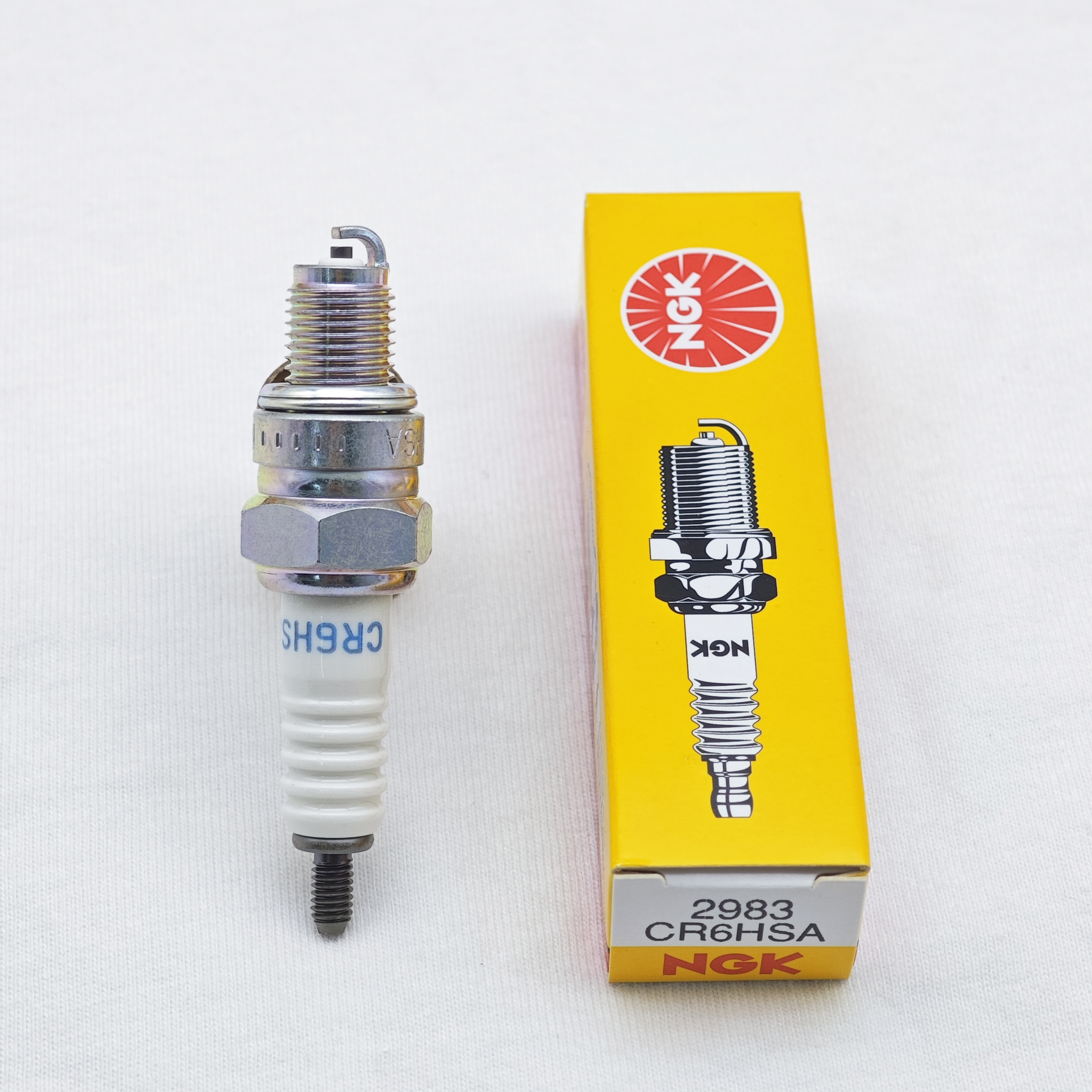 Bujía NGK Original para motocicleta, 1 piezas, CR6HSA #2983 para Tianjian 125 Qiaoge 100 Ghost Fire Fuxi Qiaoge I125 AS125