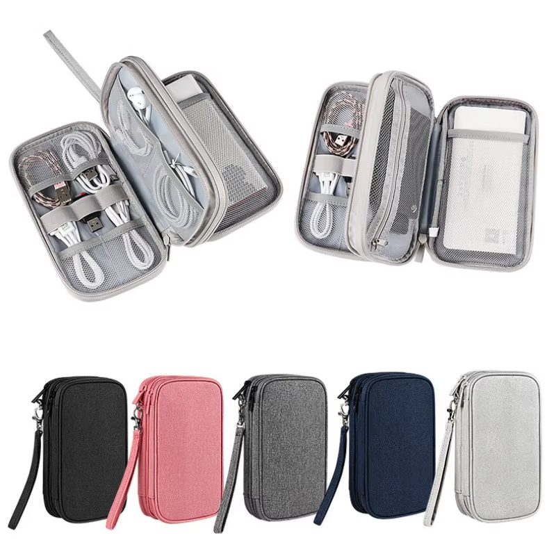 Borsa di stoccaggio impermeabile Organizzatore elettronico digitale Caricatore per prodotto digitale USB portatile Custodia per cavi da viaggio