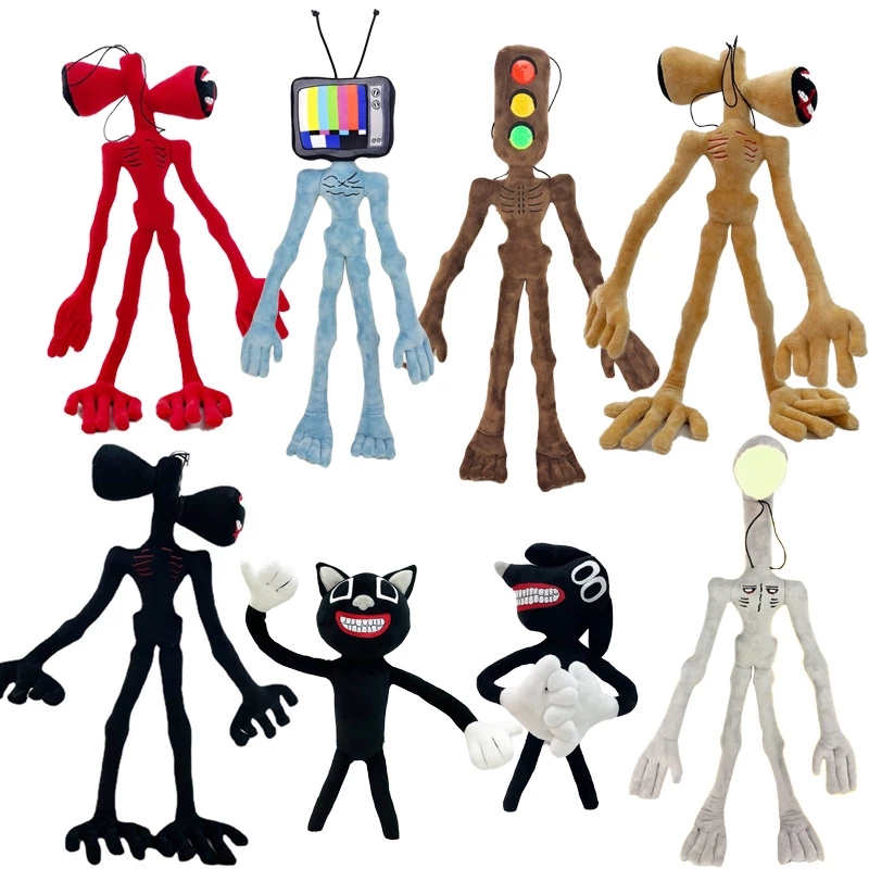 55CM Biegsamen Sirenenkopf Plüschtiere Büro Dekoration Stehender Sirenenkopf Stofftier Desktop Ornamente Plüschpuppen