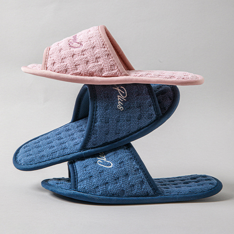 Katoenen zachte zool Stille pantoffels Blootgestelde tenen Neutraal Comfortabele minimalistische pantoffels indoor zapatos mujer katoenen schoenen voor thuis