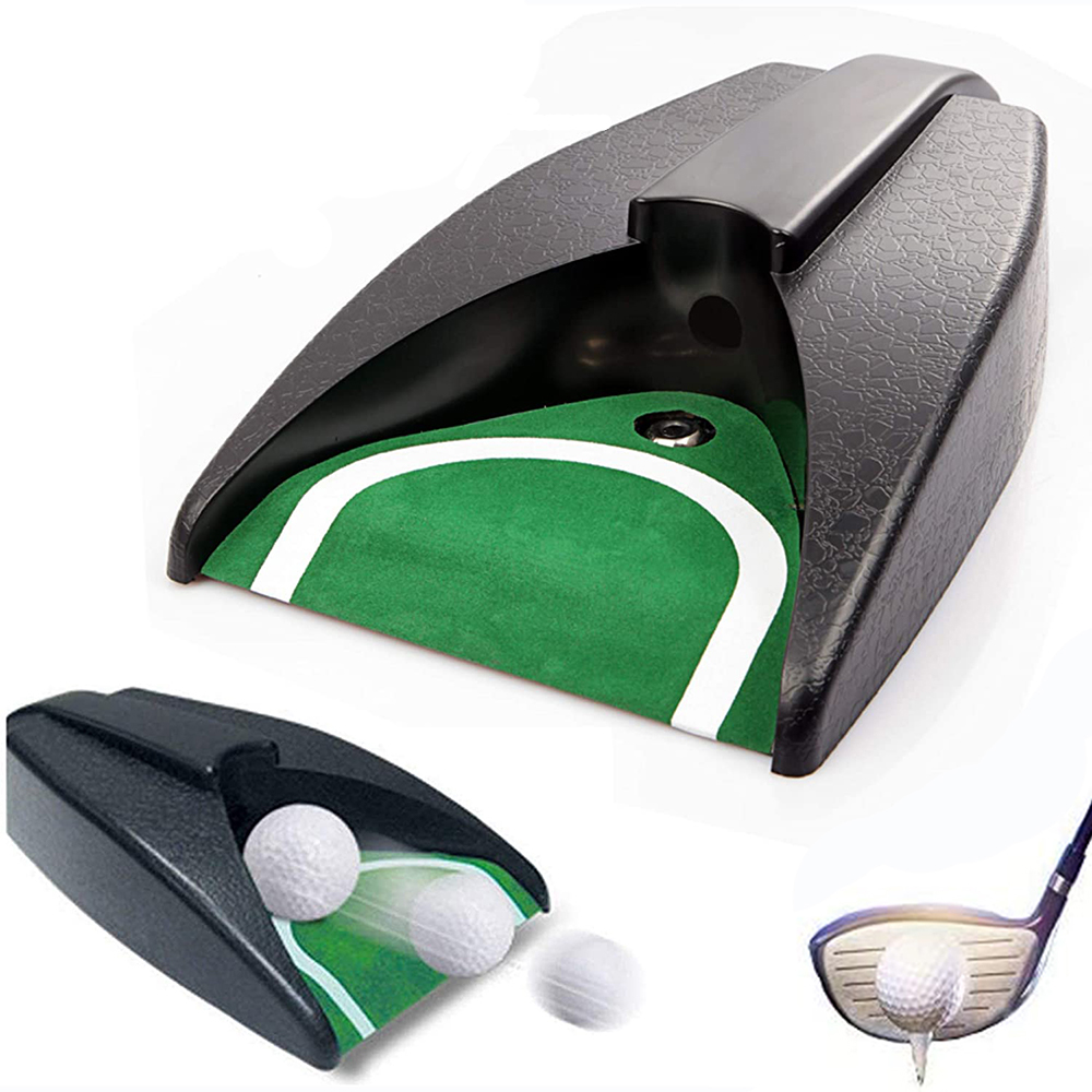 Dispositivo de retorno de golf completamente automático, suministros de golf para interiores y exteriores, herramienta auxiliar de práctica y entrenamiento