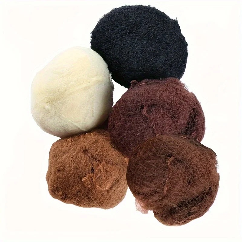 ตาข่ายคลุมผมไนลอน 10/20/100 ชิ้น สำหรับทำผมทรงบัน สีดำ สีบลอนด์ สีน้ำตาล ขนาด 5 มม. ตาข่ายทนทาน อุปกรณ์จัดแต่งทรงผม สำหรับวิกผม ตาข่ายคลุมผมสำหรับจัดแต่งทรงผม