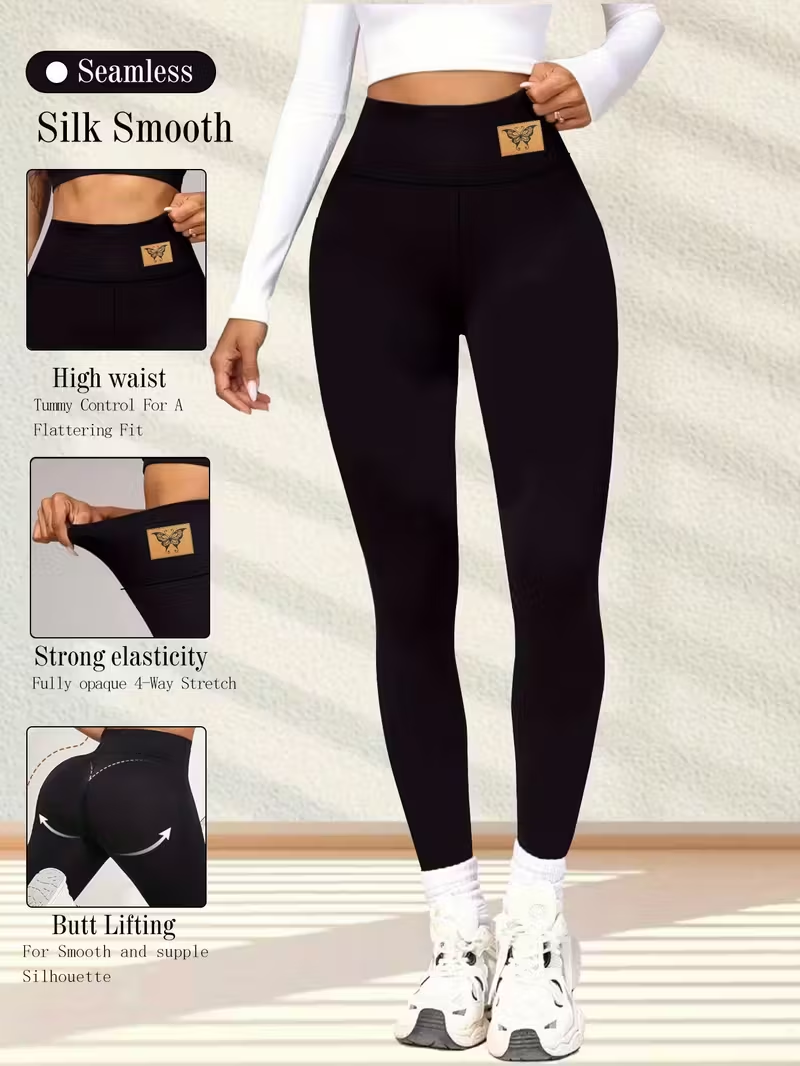 Pantalones deportivos de yoga para mujer, leggings ajustados elásticos y suaves con efecto levanta glúteos, pantalones con estampado vintage para gimnasio, pilates, correr y entrenar.