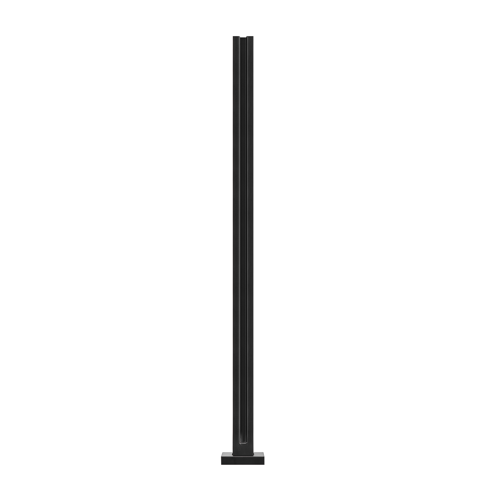 SucceBuy glasklem, 41,34 inch hoogte glazen relingbeugel voor 0,39 "-0,47" dikte gehard glas, roestvrijstalen klem