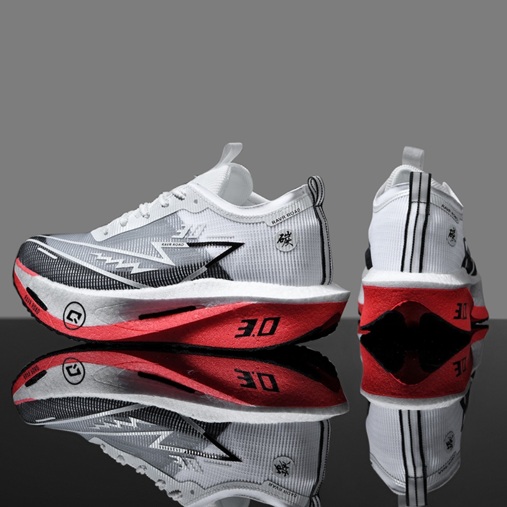 Zapatillas para correr especialidad tabla de carbono maratón hombres deportes transpirables ligeros mujeres cómodas zapatillas deportivas antideslizantes