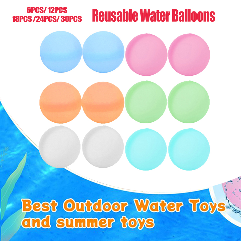Balões de Água Reutilizáveis, Brinquedo de Preenchimento Rápido, Bombas de Água para Jogos de Verão, Atividades ao Ar Livre, Presentes