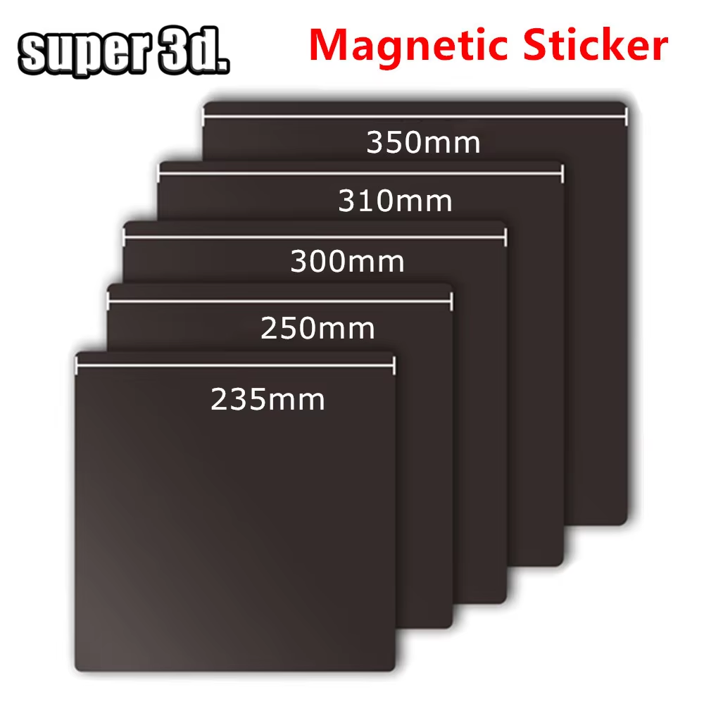 Magnetische Basis 220/235/300/310/350mm Sticker Met 3M Adhersive Magnetische Bouwplaat Tape Voor 3D Printers Bed Ender 3 5 KP3S CR20