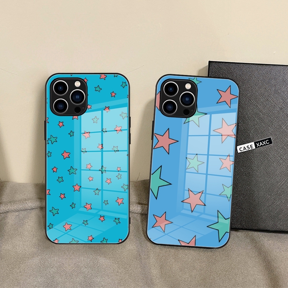 H-Heartstopper N-Nick N-Nelson S-Stars P-Phone B-Blue Case Glazen Behuizing Voor Iphone 15Promax 14 11 12 Pro 15 16 Plus 13 Pro Max Xs