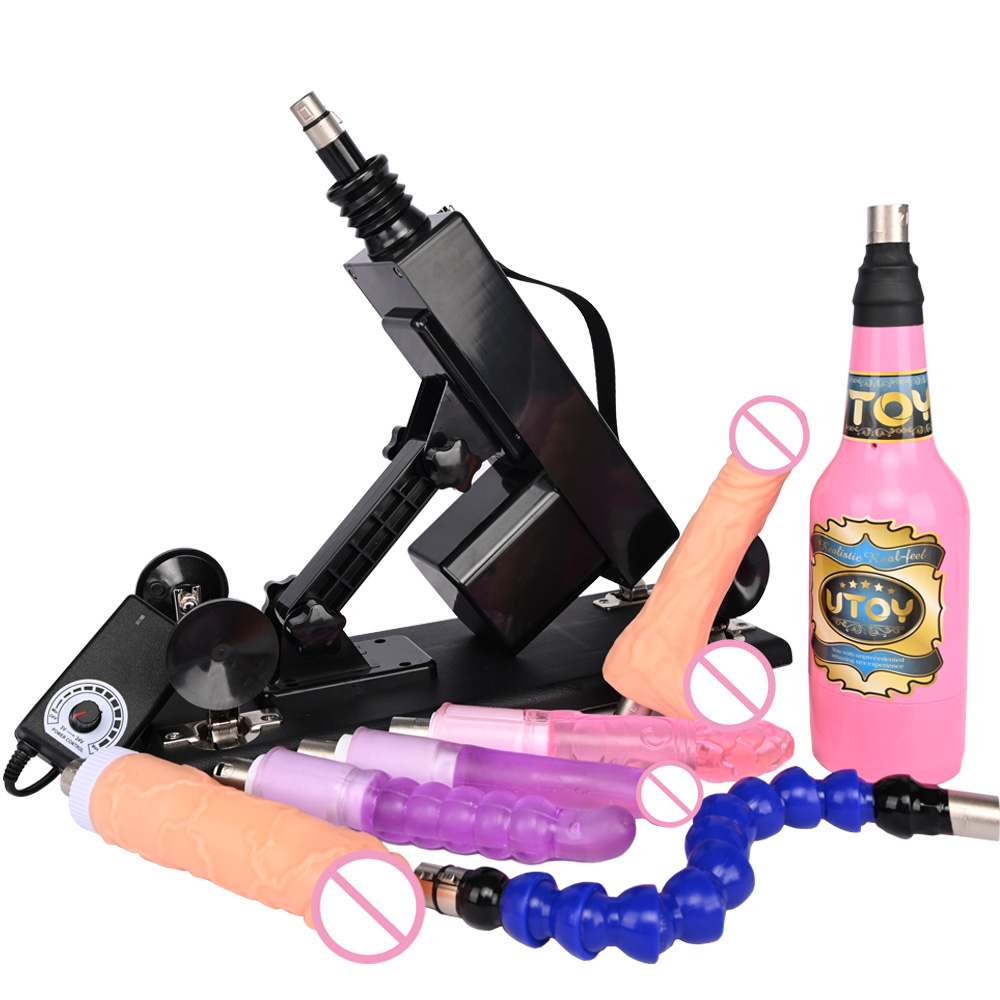 Máquina de Sexo Automática ROUGH BEAST com Acessório Dildo, Máquina de Impulsão com Velocidade Ajustável, Conector 3XLR, Brinquedo Adulto para Mulheres e Homens