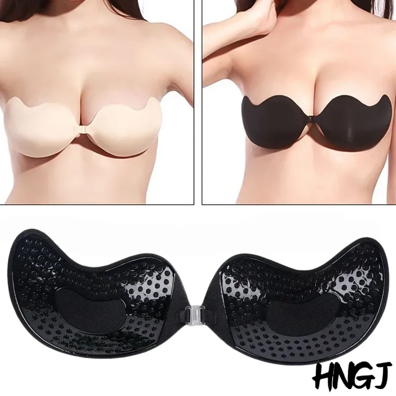 Soutien-gorge Push Up Invisible pour femmes, Sexy, auto-adhésif, buste en Silicone, fermeture frontale, collant, dos nu, sans bretelles, nouvelle collection 2026