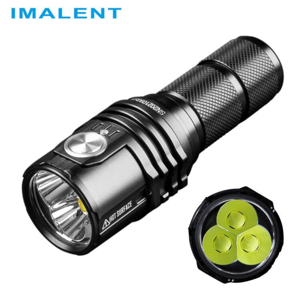 IMALENT MS03 EDC Potężna latarka, 13000 lumenów w diodę Cree XHP70.2 LED, wodoodporna i ładowana, idealna na obozy i poszukiwania. Zapewnia silne i długotrwałe oświetlenie podczas aktywności na świeżym powietrzu