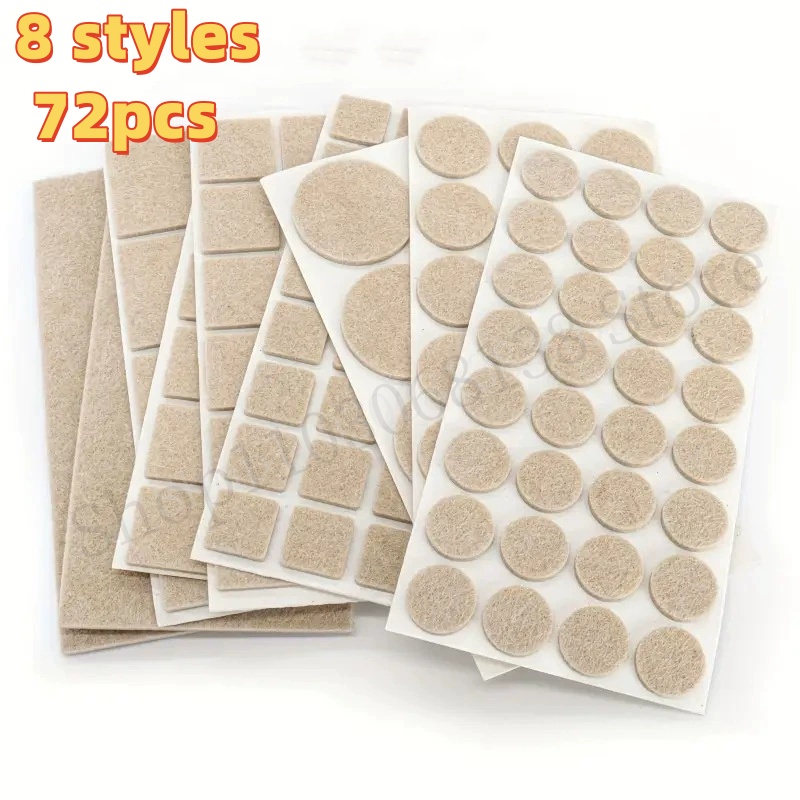 Filz-Stuhlbeinpolster, 3 mm dick, für Tischmöbel, Boden, Kratzschutz, Matte, stumm, rutschfest, selbstklebend, DIY-Möbelzubehör
