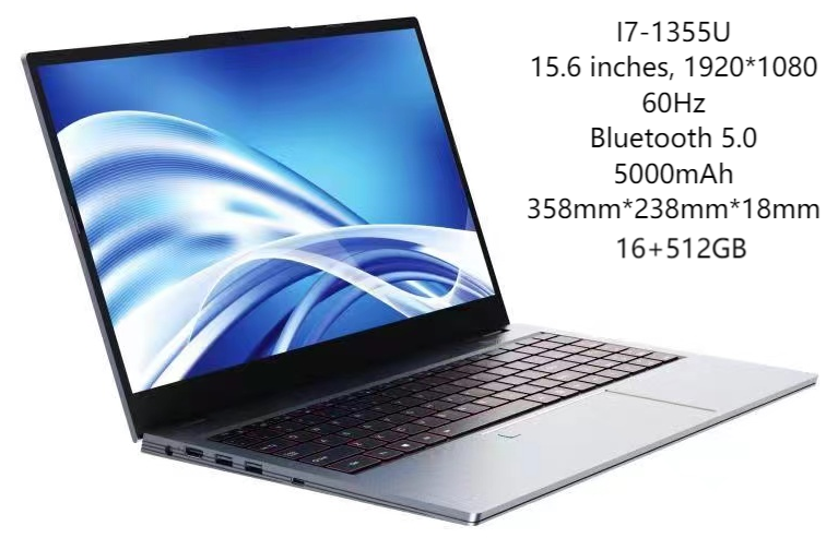 WP WS07 laptop, 15.6 inches, 1920*1080, resolution, Bluetooth 5.0, aluminum case, 5000mAh battery, 60Hz refresh rate, Windows
