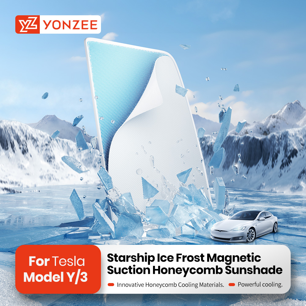 YZ Toits de toit ouvrant Sunshades For Tesla Model 3 Highland Model Y Juniper 2021-2025 Sun Pare Glass Avant Accessoire de lucarne arrière