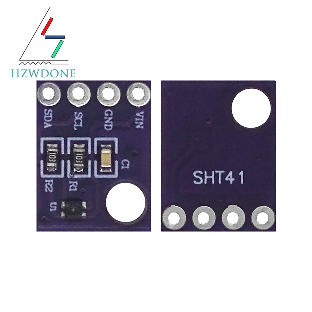 HZWDONE SHT41 Digitaler Temperatur- und Feuchtigkeitssensor Modul I2C-Kommunikation Hohe Genauigkeit GY-SHT41