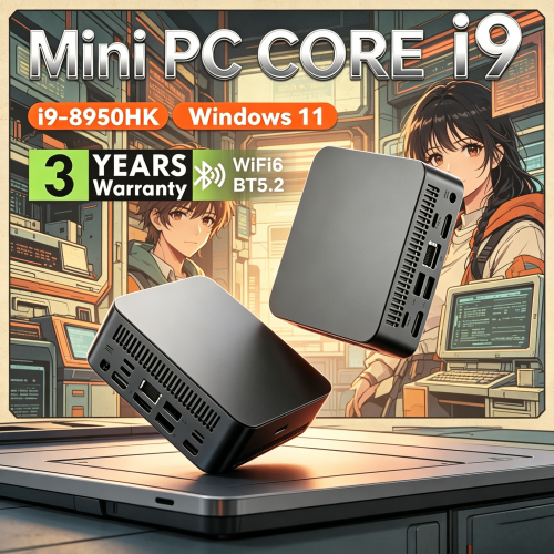 Paramount Agile MINI PC Windows 11 Pro Core I9 8950HK 32GB RAM 1TB 2TB SSD WIFI 6 BT5.2 4K HD Classic Household Gaming Office