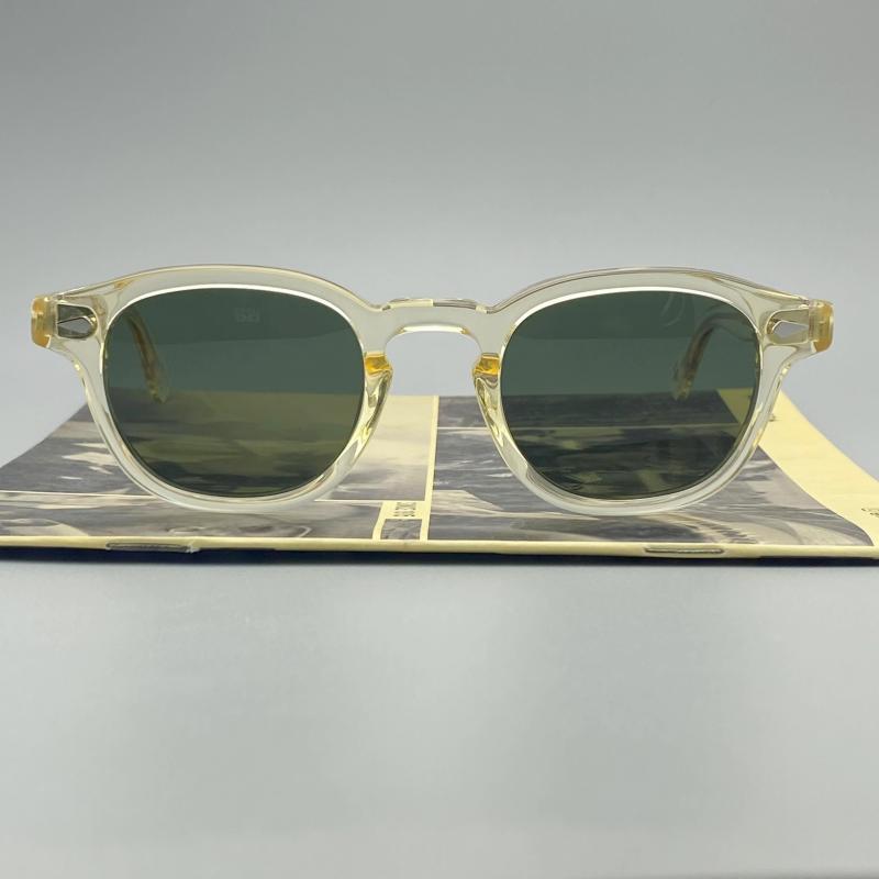 Johnny Depp Lemtosh Polarisierte Sonnenbrille Männer Luxus Marke Retro Mode Acetat Rahmen Grüne Linse Frauen Fahrer Lampenschirm