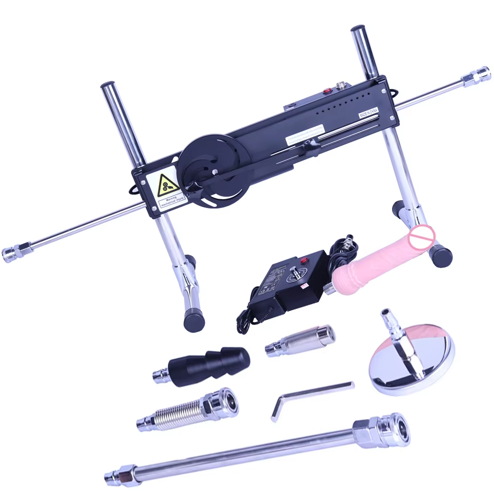 Macchina dell'Amore Automatica Vac-u-Lock, Potente Vibratore per Adulti con Lunghezza del Corsa Regolabile da 3-12 cm