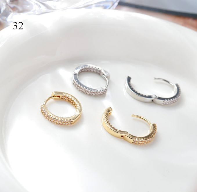 Western Style Sparkling Personalized Jewelry Earrings for Women, Premium 925 Silver Couple Gift Stud Earrings