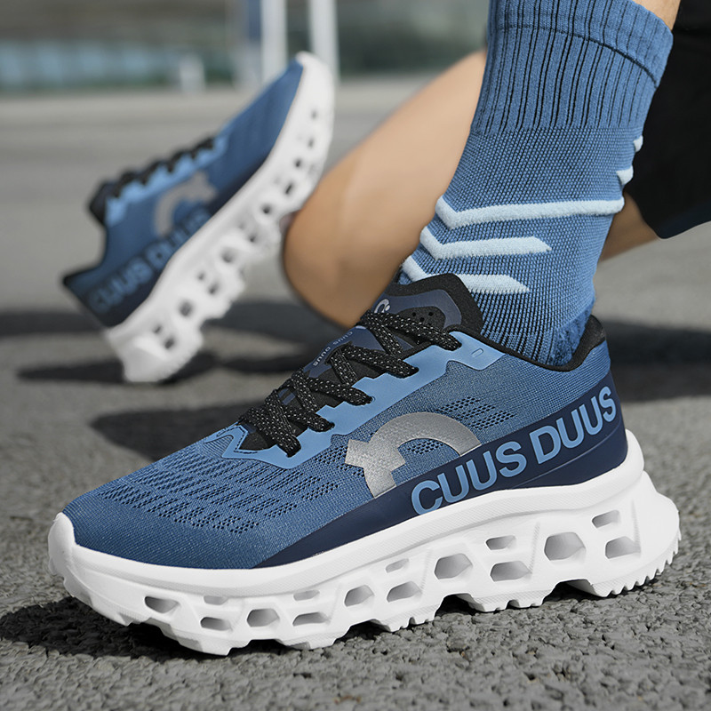Chaussures de sport décontractées pour hommes 2026, amortissantes, antidérapantes, légères, pour la marche et la course, design creux, grandes tailles 39-45