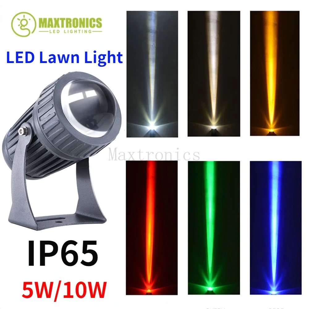 Luz led para gramado, 5/10w, parede, pescador, à prova d'água, feixe estreito, ângulo, paisagem, rua, jardim, quadrado, ao ar livre, holofote 220v
