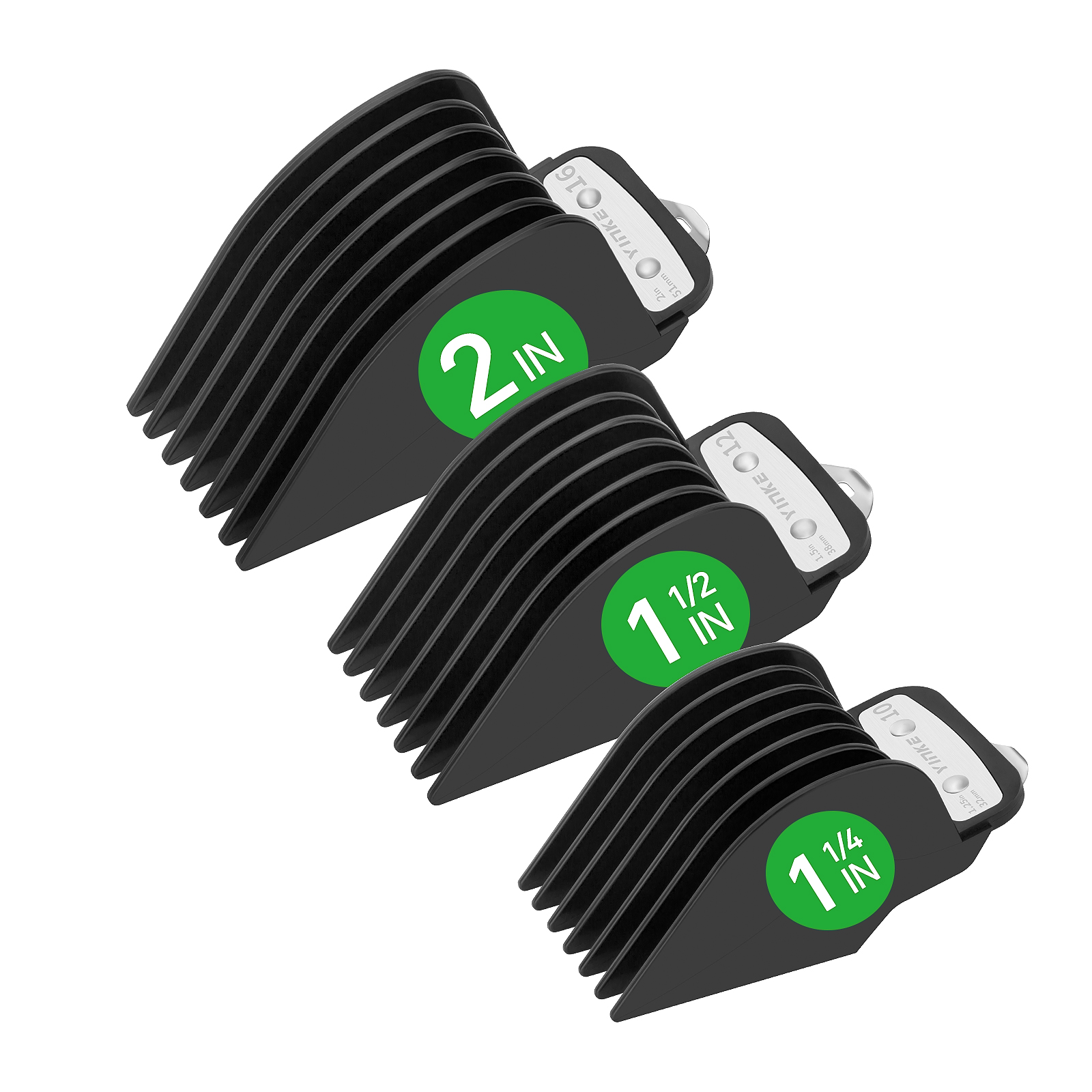 YINKE Haarschneidemaschinen für Wahl-Haarschneidemaschinen, Trimmer mit Metallclip, 1,25 Zoll/1,5 Zoll/2 Zoll, Nr. 16, Nr. 12, Nr. 10, passend für Wahl-Trimmer in den meisten Größen