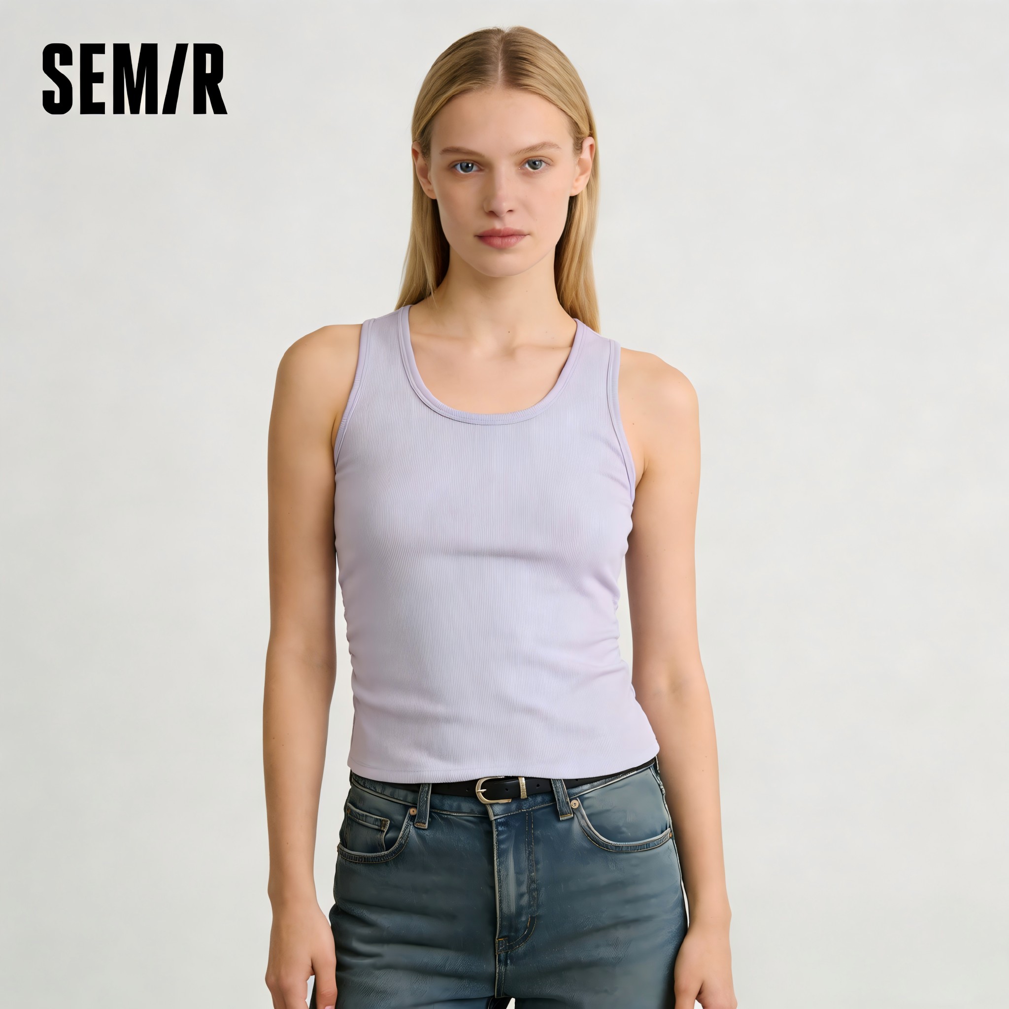 Semir Damen Tanktop 2026 – Kühles Tragegefühl, schmaler U-Ausschnitt, gepolstert, schmale Passform, Basic, lässig, weich